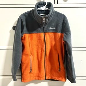 COLUMBIA Boys Zip-up Fleece Jacket Size 6/7-Small